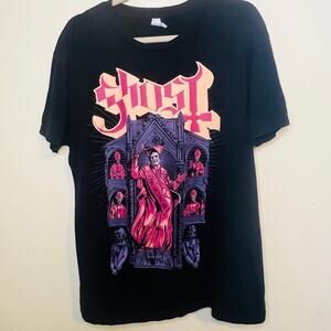 Ghost Imperatour 2022 North America Tour T Shirt Large Black Papa Emeritus